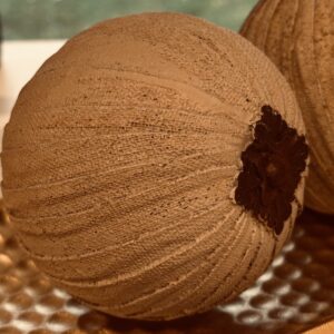 Esfera Decorativa Resina Gris Tiras