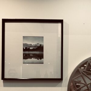 Cuadro Lamina Marco Negro 40x40 Montañas