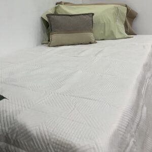 Cubrecama Portuguesa Montblanc Cairo Blanco Twin