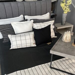 Cubrecama Portuguesa Montblanc Cairo Negro Full