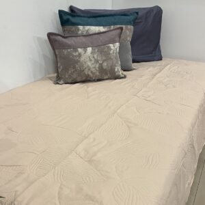 Cubrecama Panama Twin Nude Hojas