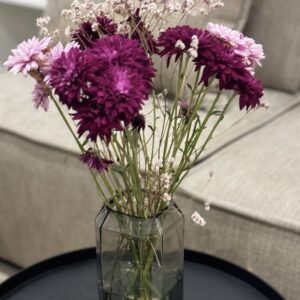 Florero Homs Black Vidrio Boca Cerrada