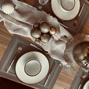 Individual Rectangular Pvc 30*45 Marron Sutil