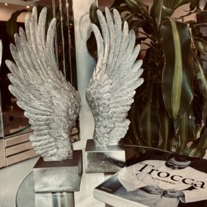 Escultura Alas Plata