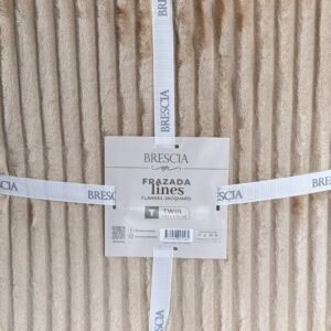 Frazada Flannel Line Twin Beige