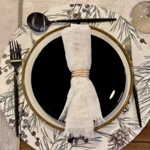 Set Porta Servilleta Jacura Gold Setx4