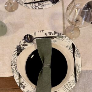 Set Porta Servilleta Jacura Plata Setx4