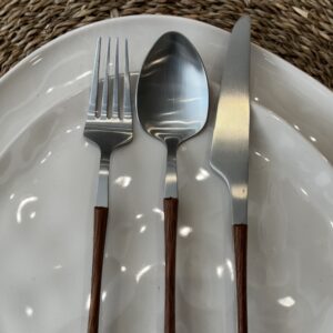 Set Cubiertos 16pcs Wood Finitos