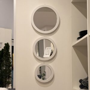 Set Espejos  X3 Blanco Circular Dif Tamaños