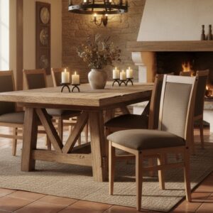 Silla Camila  048*056*092 (Asiento 52cm) Lustre Roble
