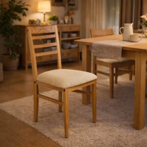 Silla Ana  048*056*092 (Asiento 52cm) Lustre Roble