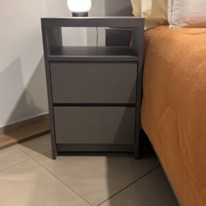 Mesa De Luz 2 Cajones Y Estante 70*45*40