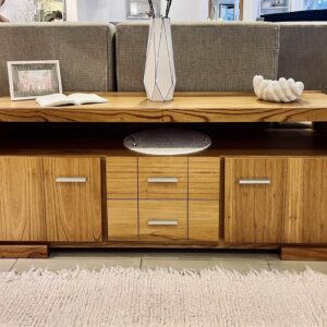 Rack Tv Contemporaneo Mad Paraiso Lustre Roble 152*045*062