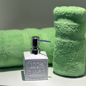 Toalla Franco Valente Juego Linea Pesada 500grs Verde Manzana