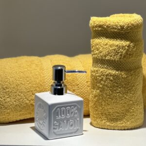 Toalla Franco Valente Juego Linea Pesada 500grs Amarillo