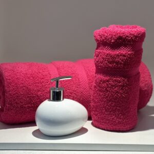 Toalla Franco Valente Juego Linea Pesada 500grs Fucsia