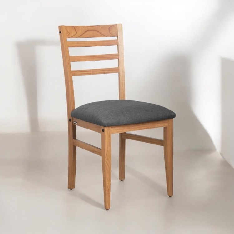 Silla Ana  048*056*092 (Asiento 52cm) Lustre Roble - Image 5