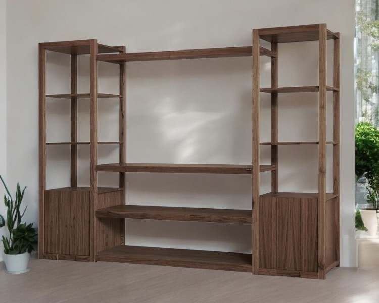 Rack Tv Modular Contemporanea Lustre Castaño 260*045*190 - Image 2